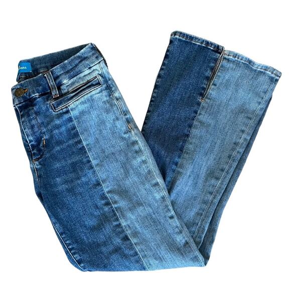 M.i.h Jeans Women’s Marrakesh Cropped Kick Flare Two Tone Sonia Jeans Size 29 - Picture 14 of 15